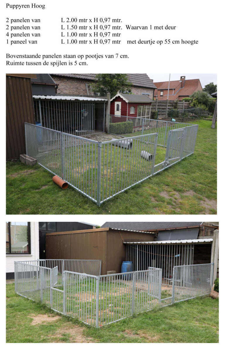 Puppy panelen hoog